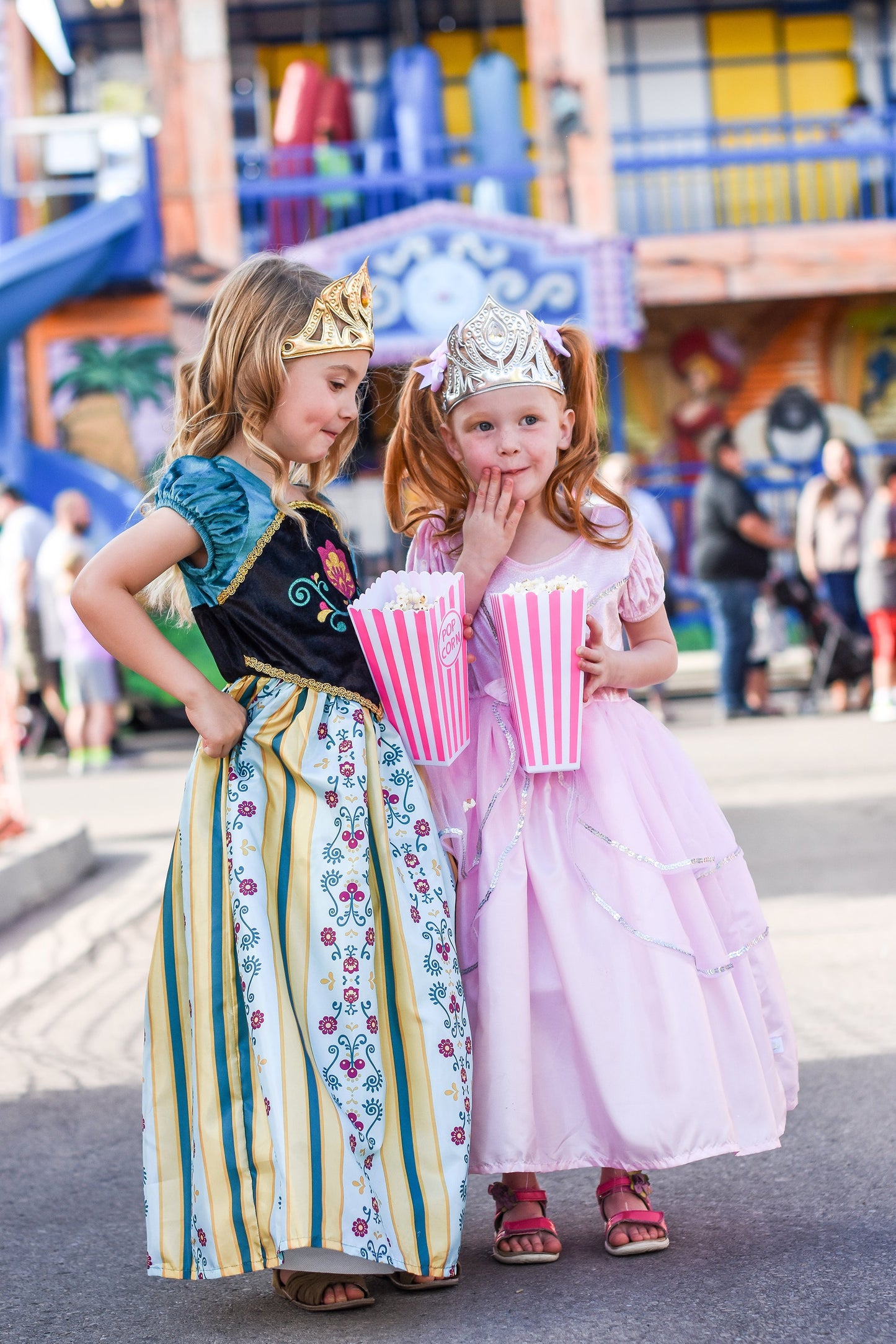 Robe de princesse rose royale