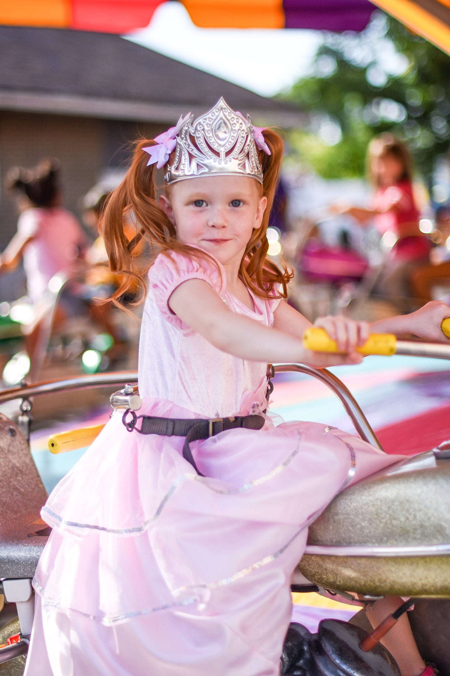 Robe de princesse rose royale