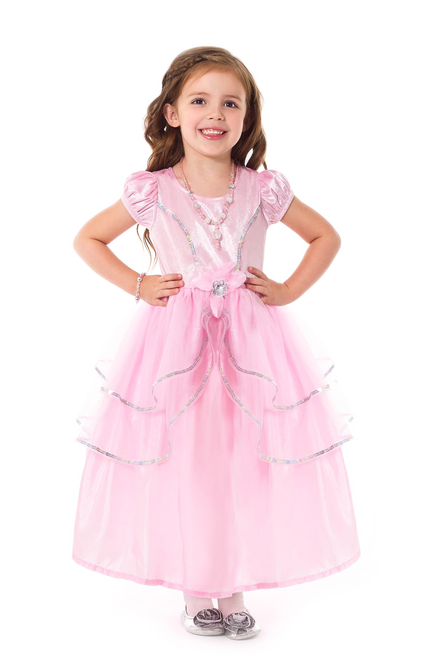 Robe de princesse rose royale