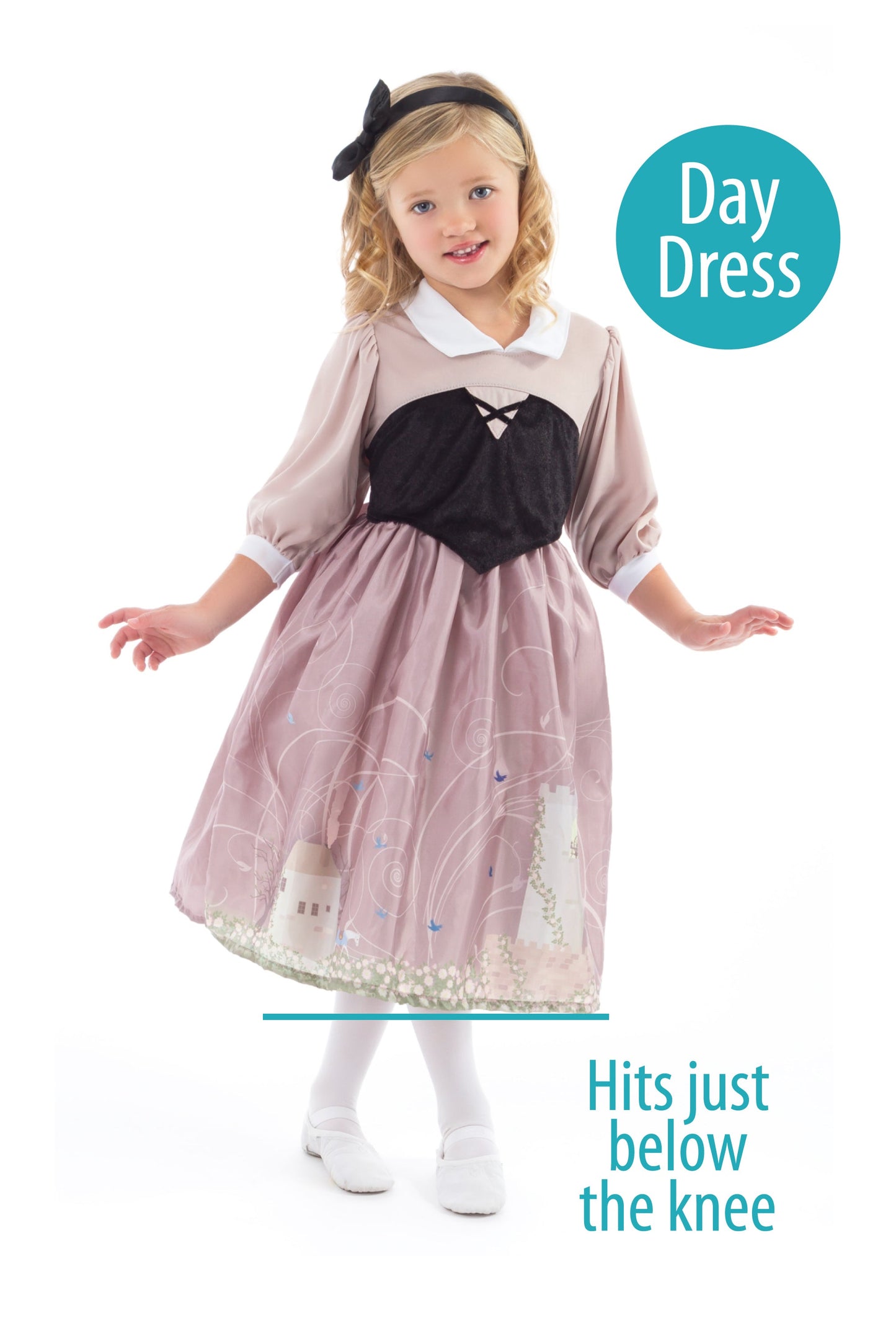 Robe de jour La Belle au bois dormant avec bandeau