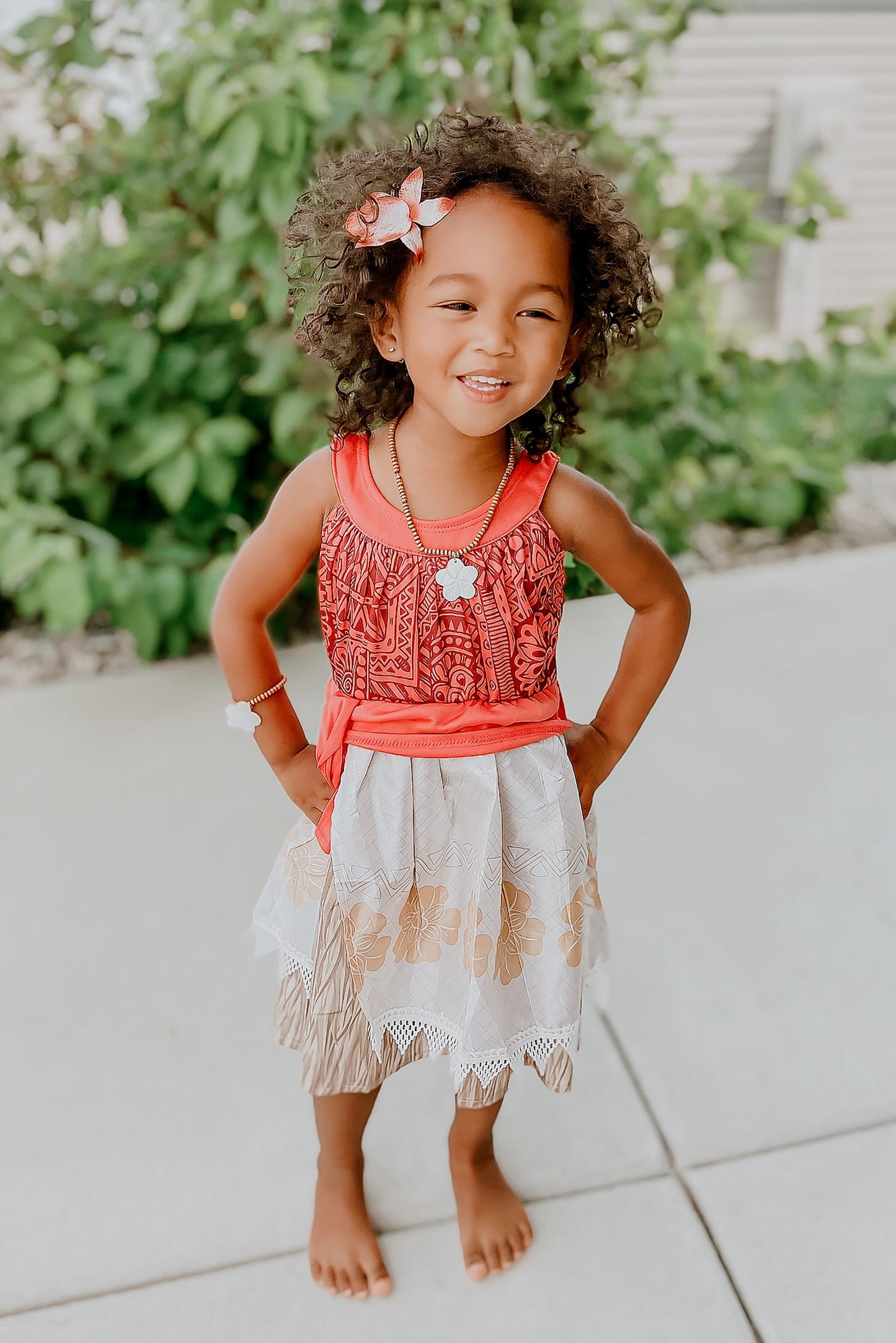 Princesse des îles avec pince à cheveux