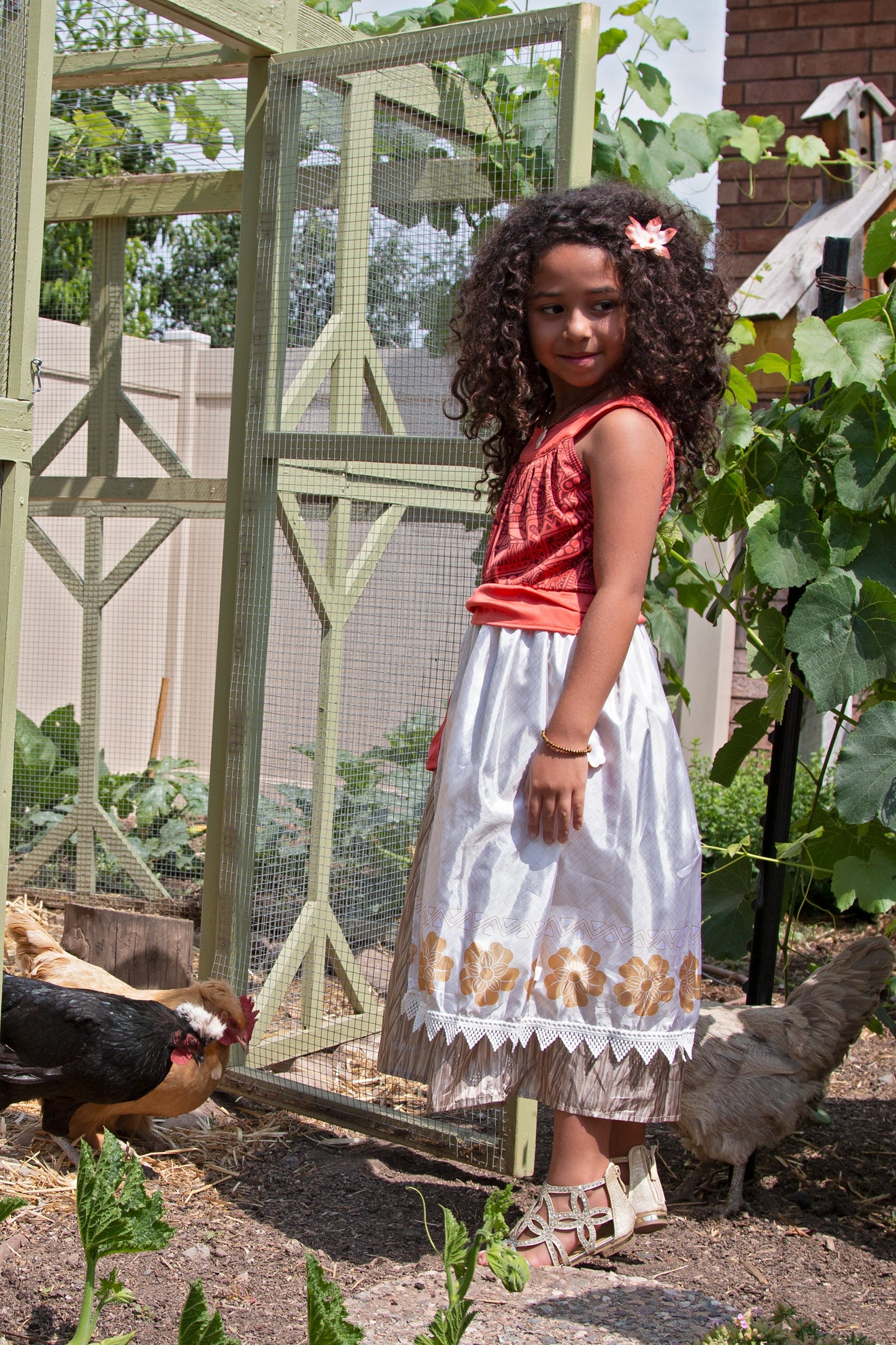 Princesse des îles avec pince à cheveux