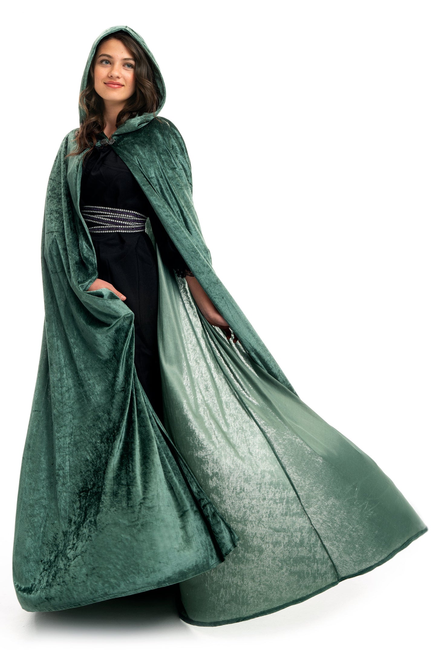 Adult Woodland Green Cloak