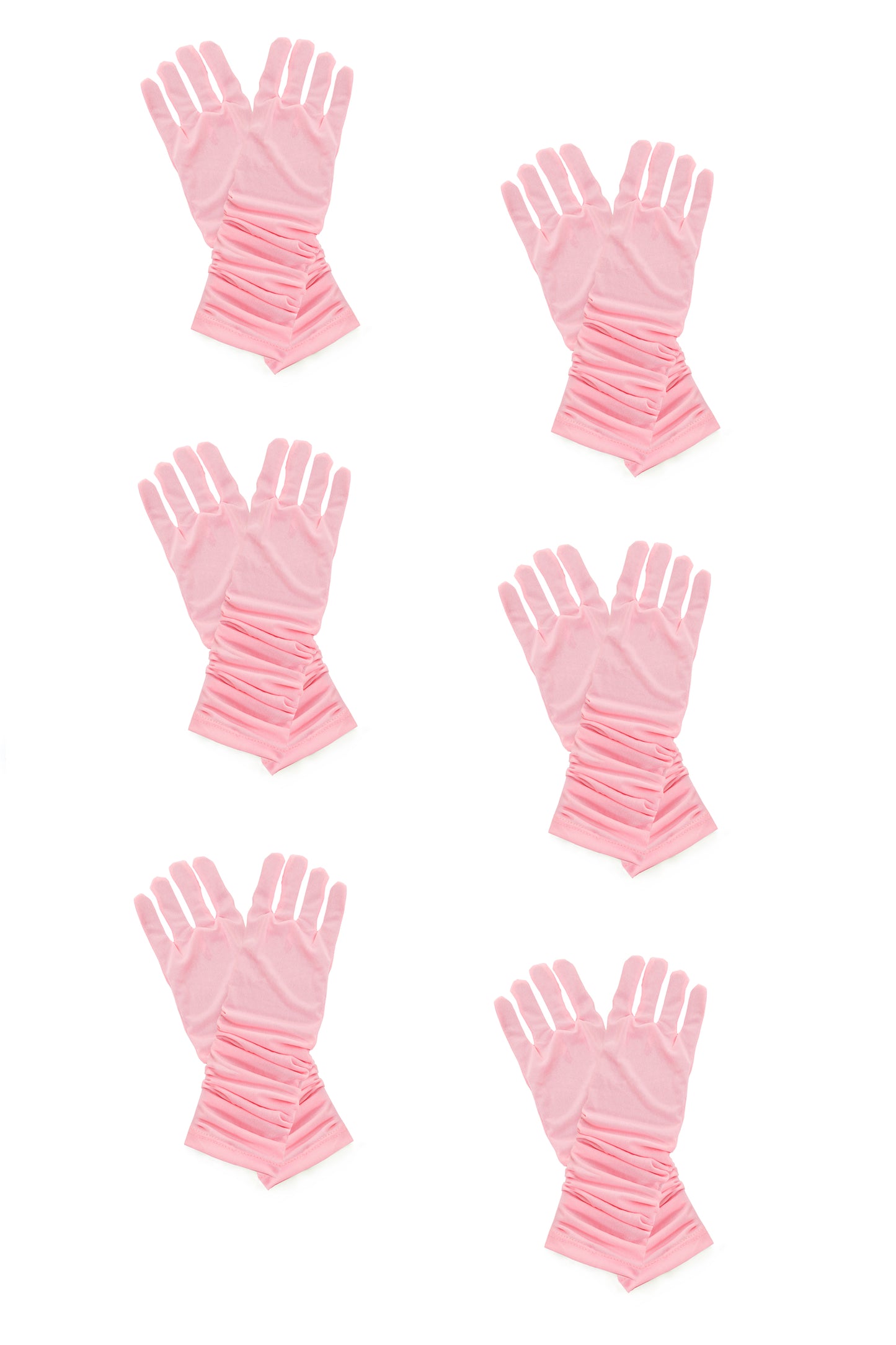 Gants de princesse roses