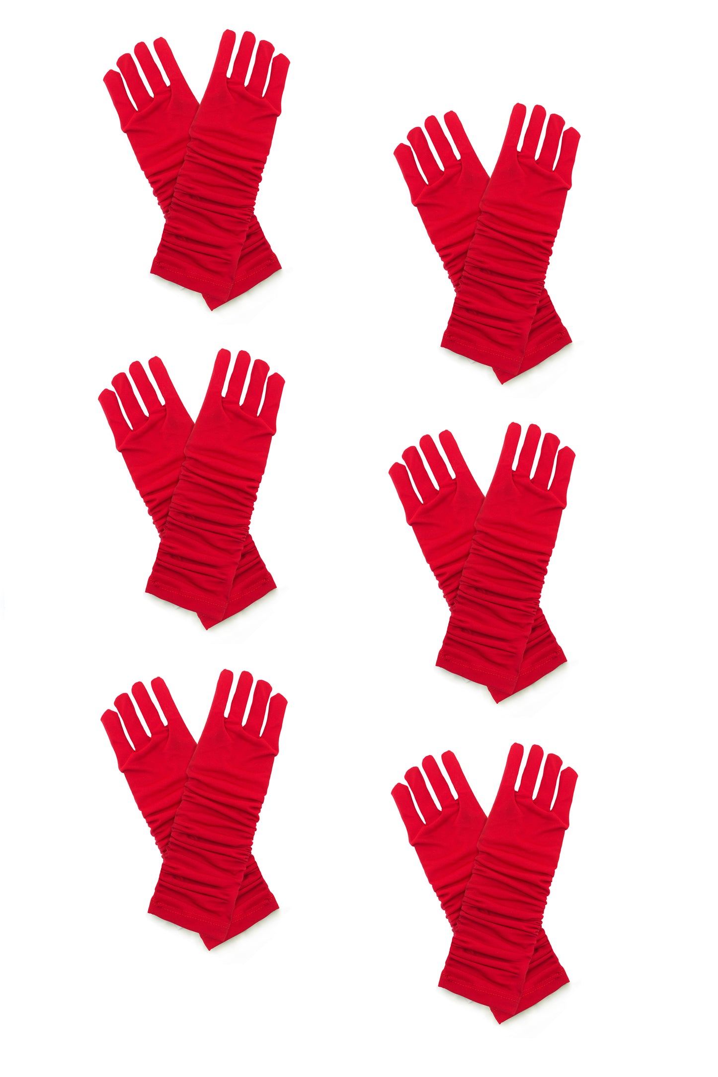 Gants de princesse rouges