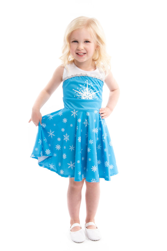 Robe tourbillonnante sur glace