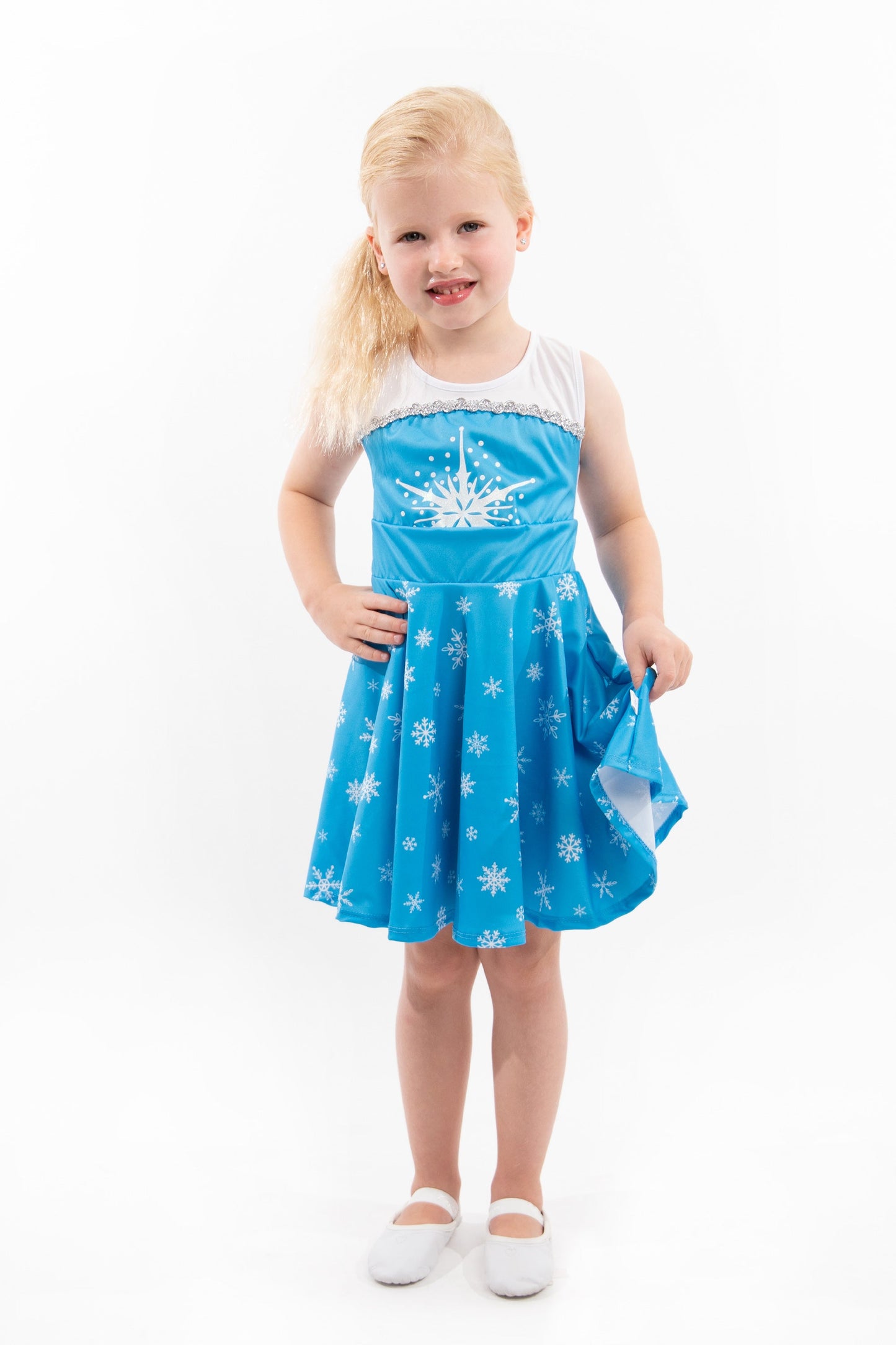 Robe tourbillonnante sur glace
