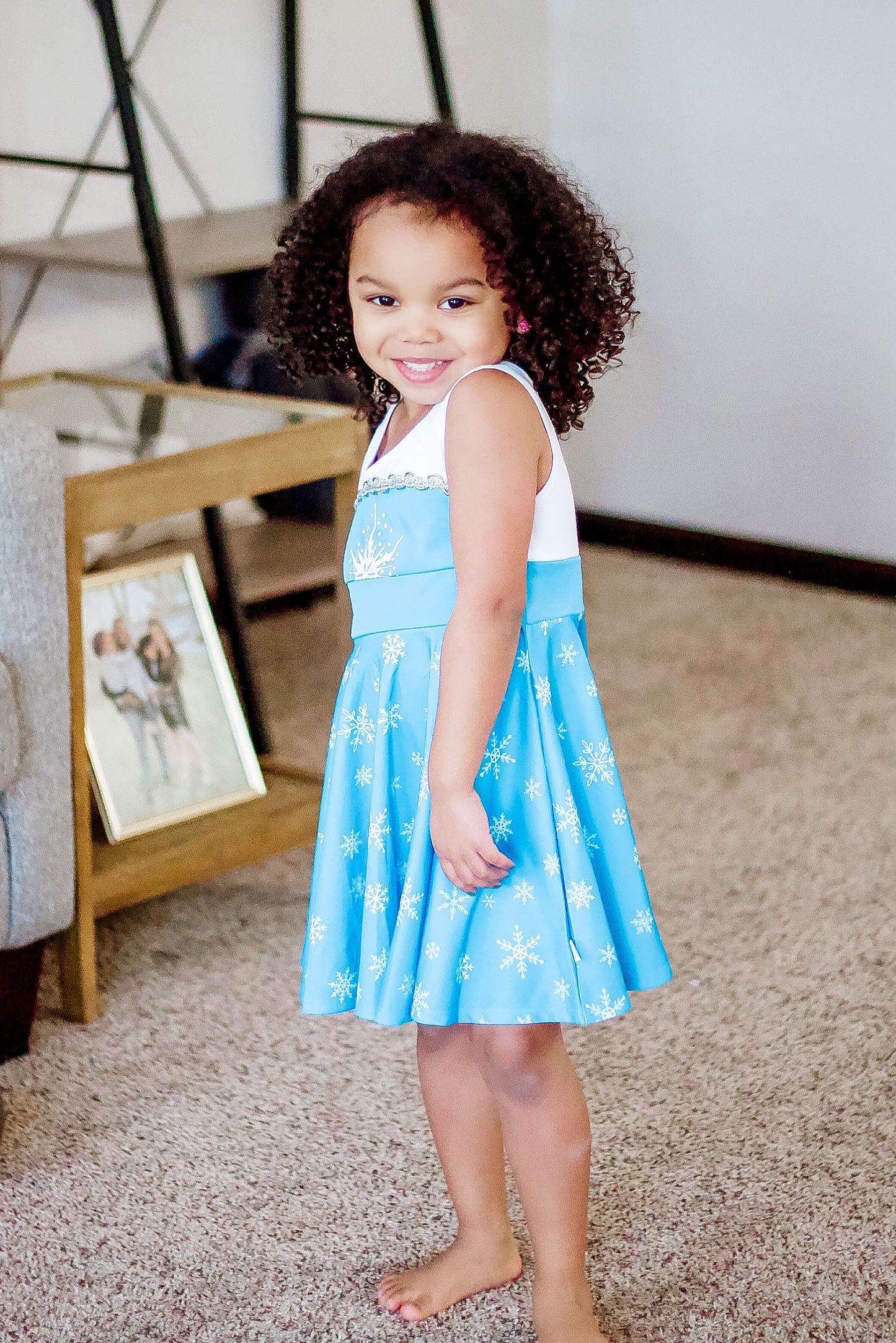 Robe tourbillonnante sur glace