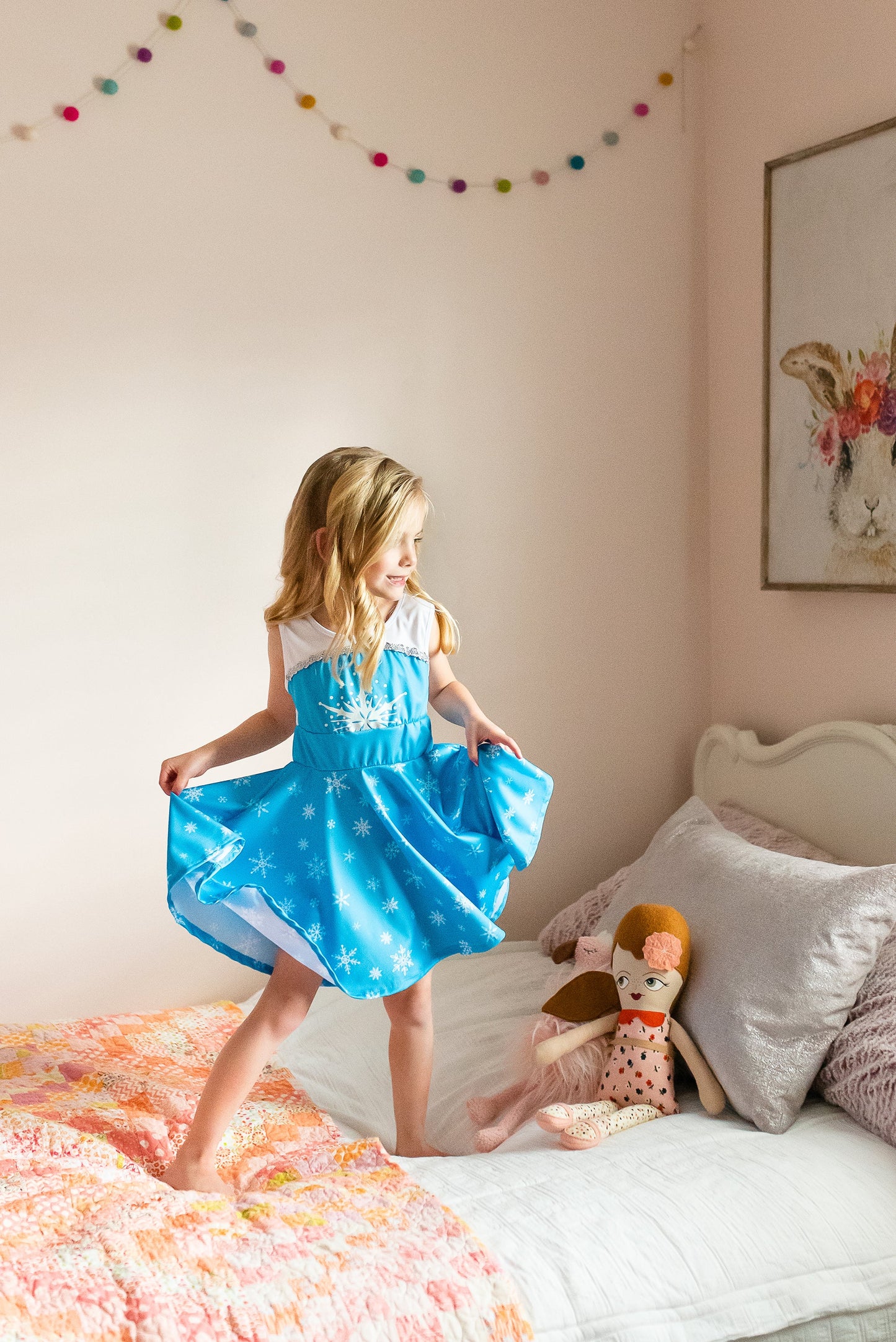 Robe tourbillonnante sur glace