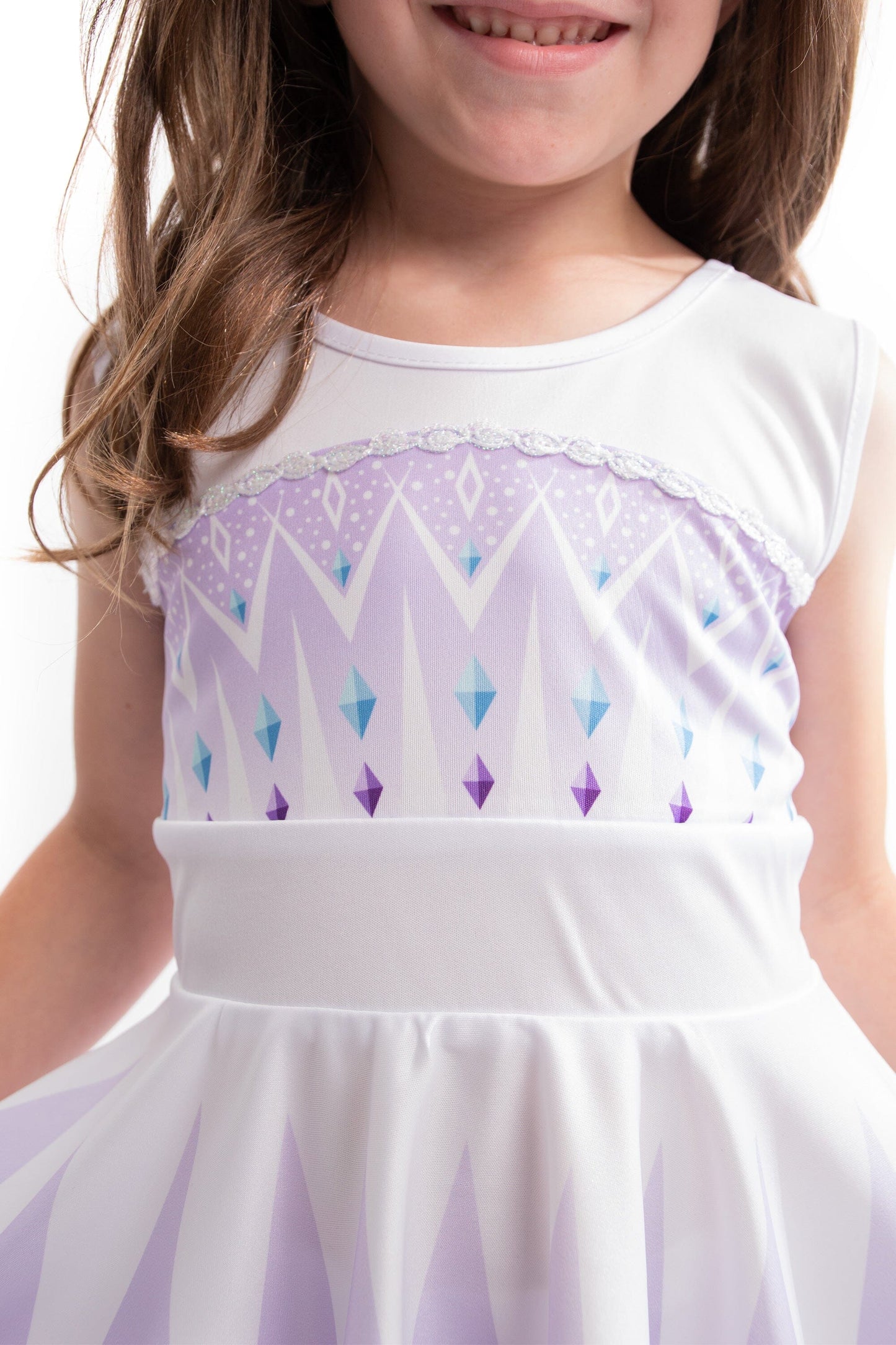 Robe tourbillonnante du couronnement de glace 