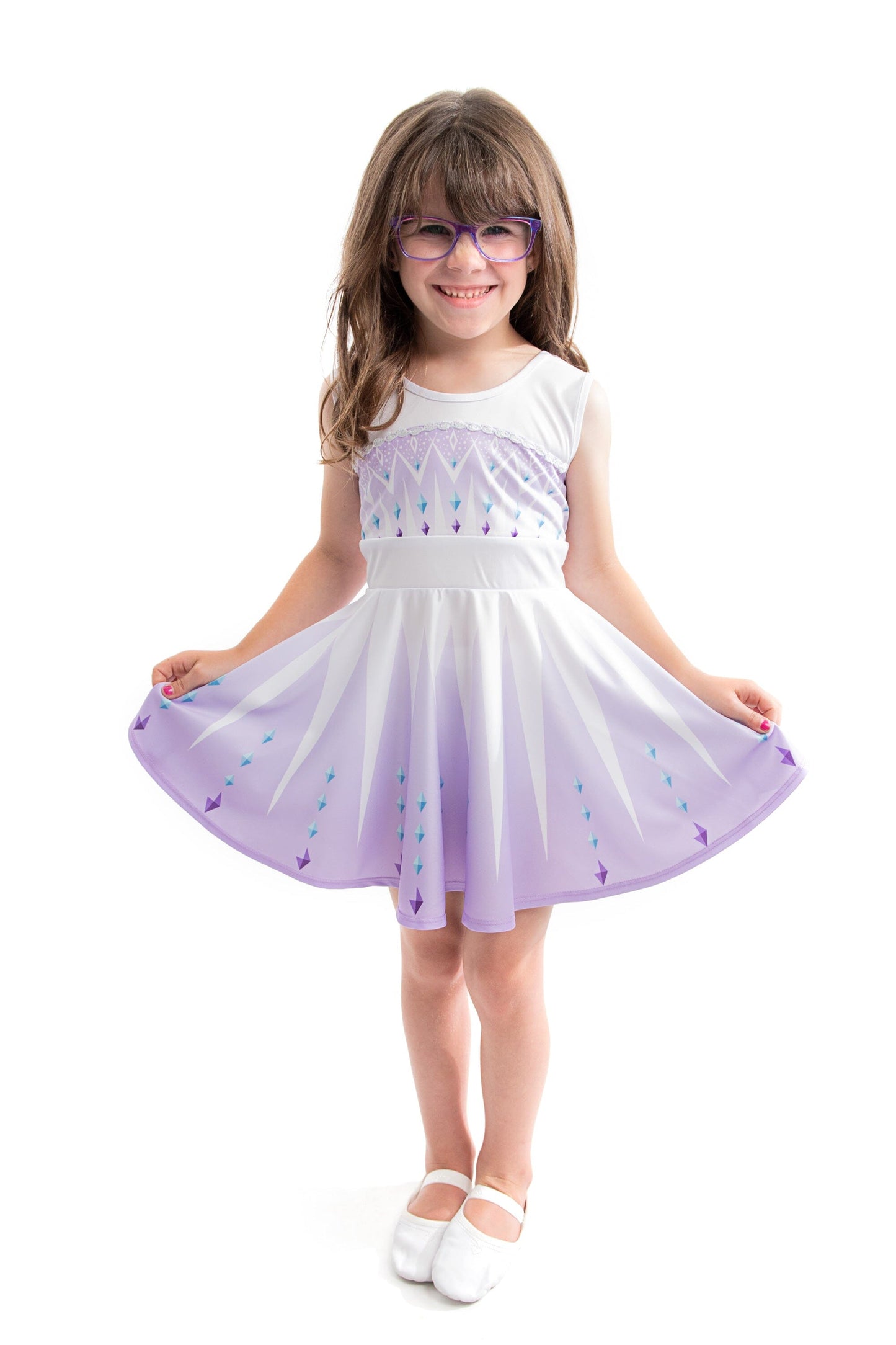 Robe tourbillonnante du couronnement de glace 