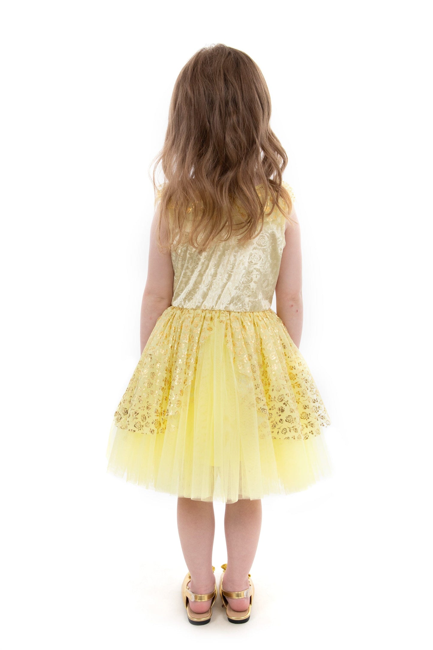Robe de soirée beauté jaune 