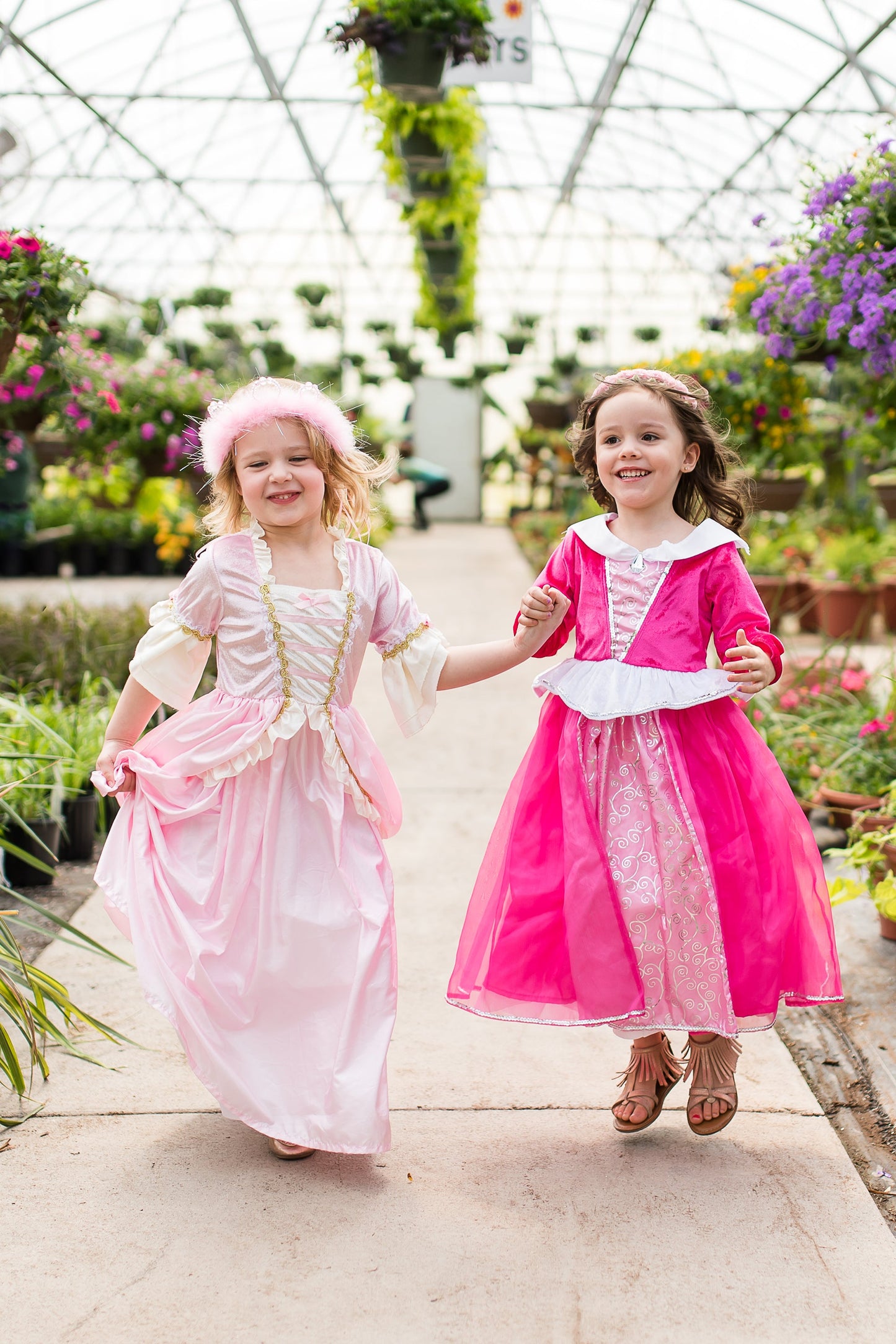 Robe de princesse rose vintage