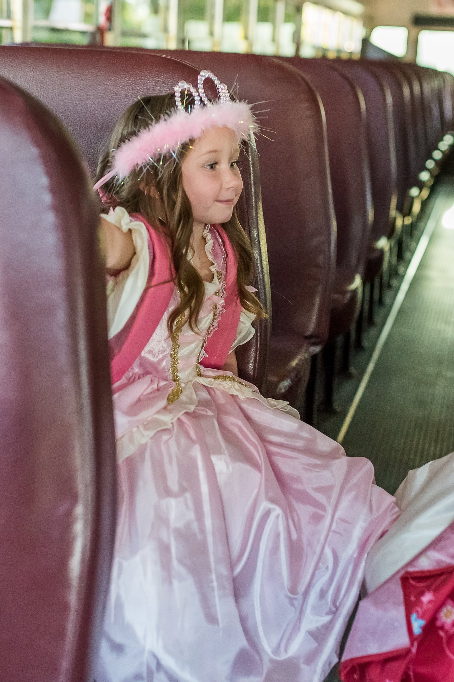 Robe de princesse rose vintage