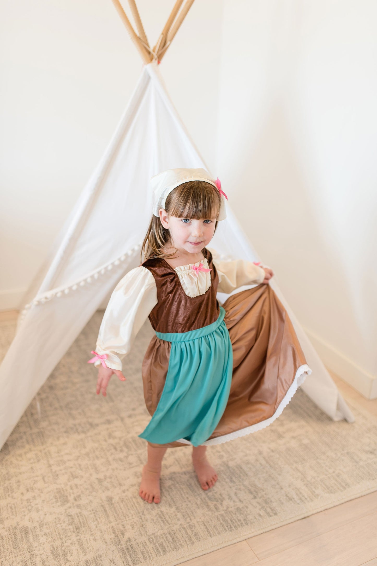 Robe de jour Cendrillon avec foulard