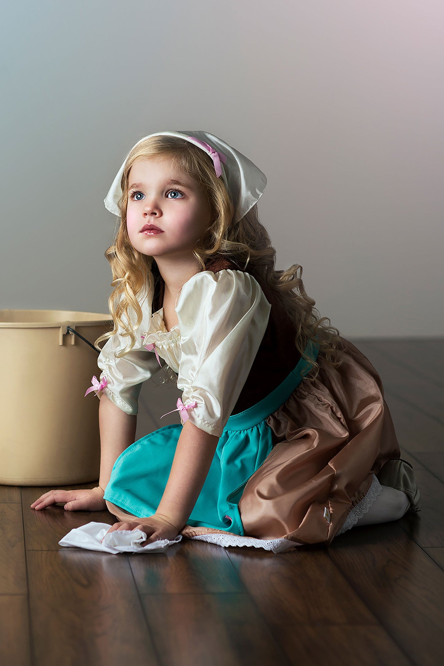 Robe de jour Cendrillon avec foulard