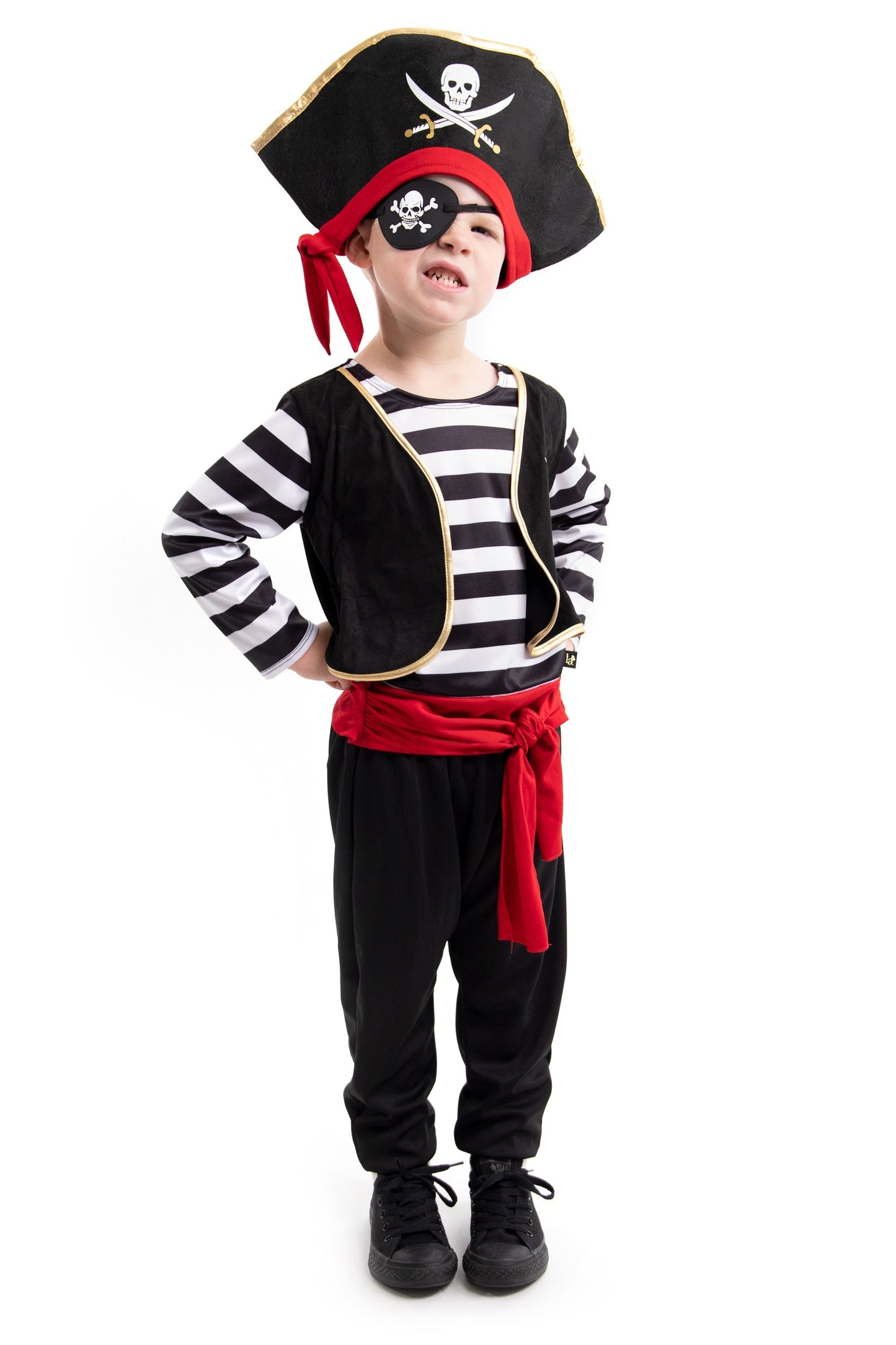 Chapeau de pirate de luxe et cache-œil
