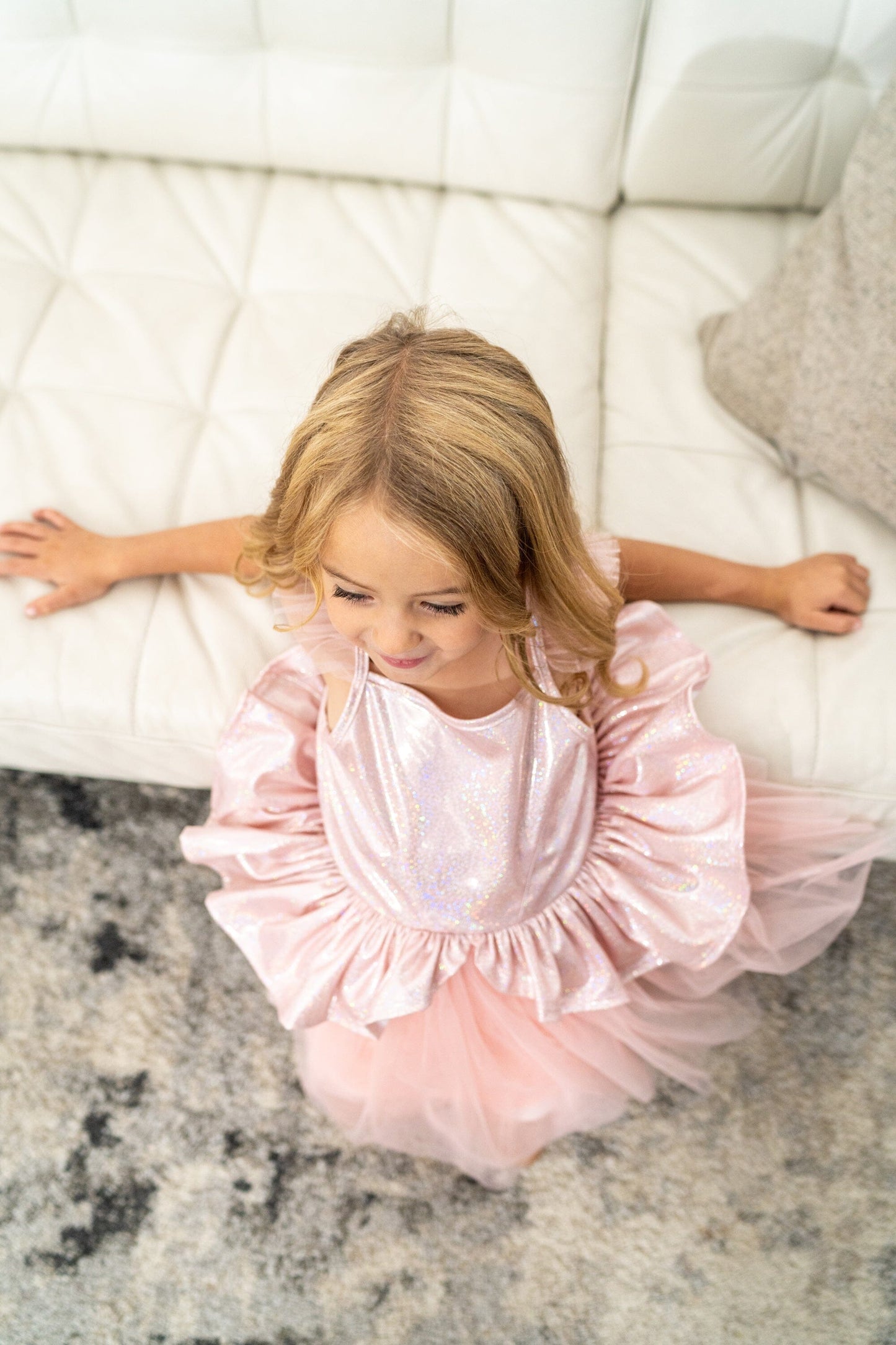 Robe tutu en or rose 