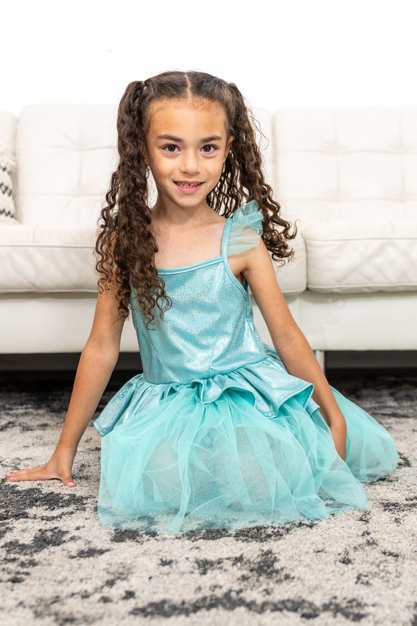 Robe tutu bleu sarcelle 