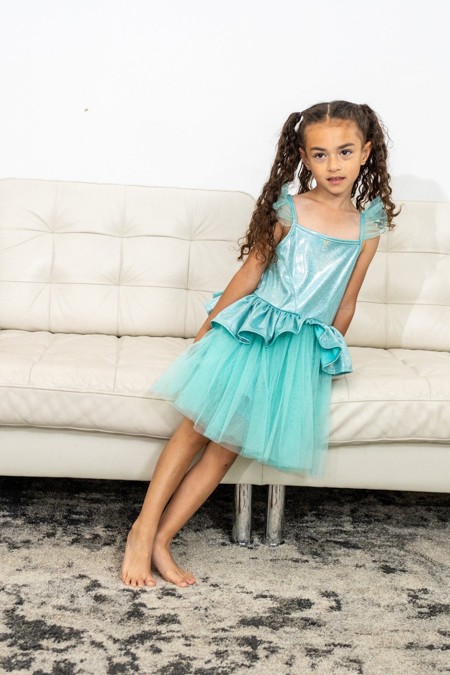 Robe tutu bleu sarcelle 