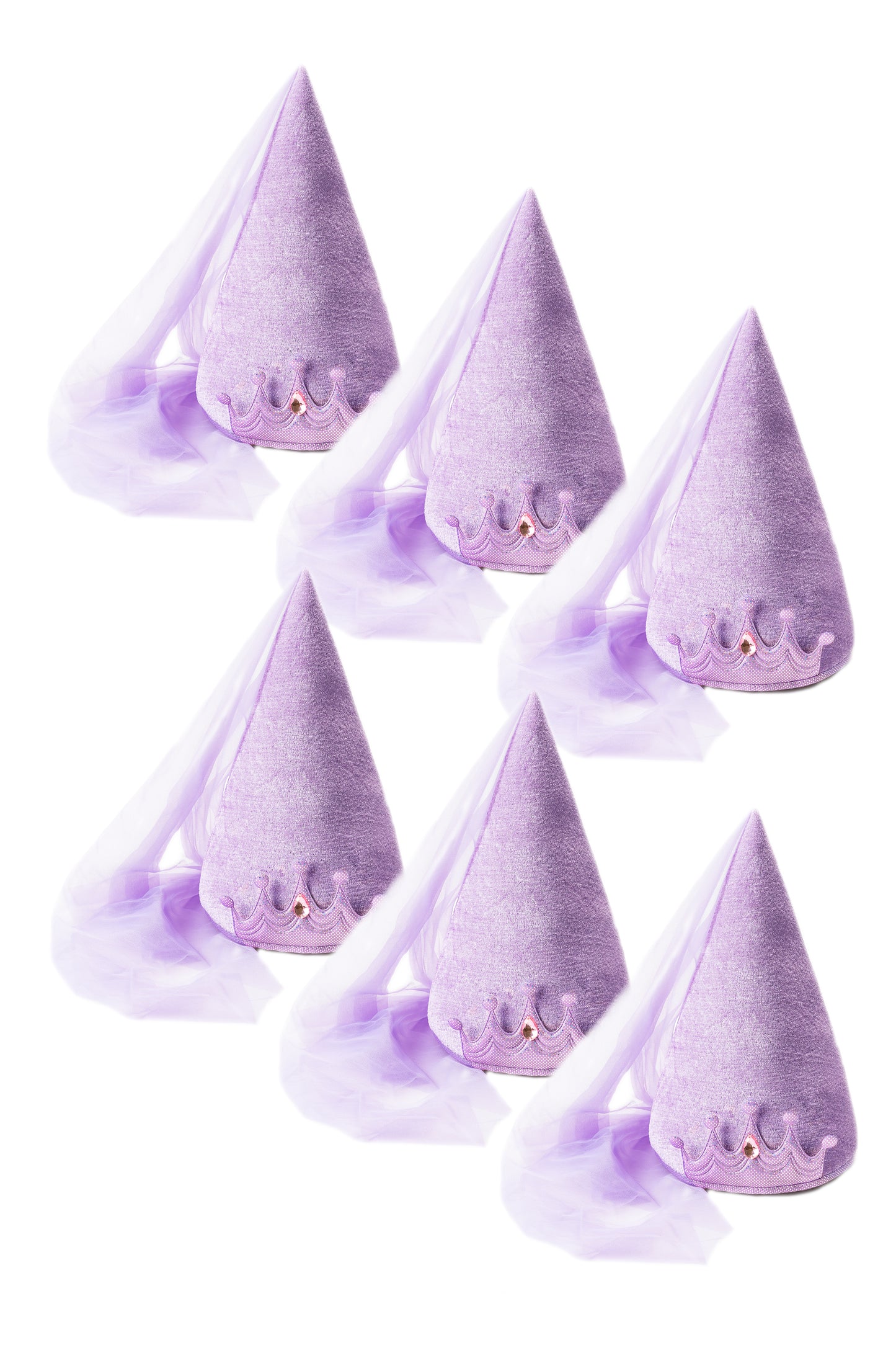 Purple Princess Cone Hat (Case Pack of 6)