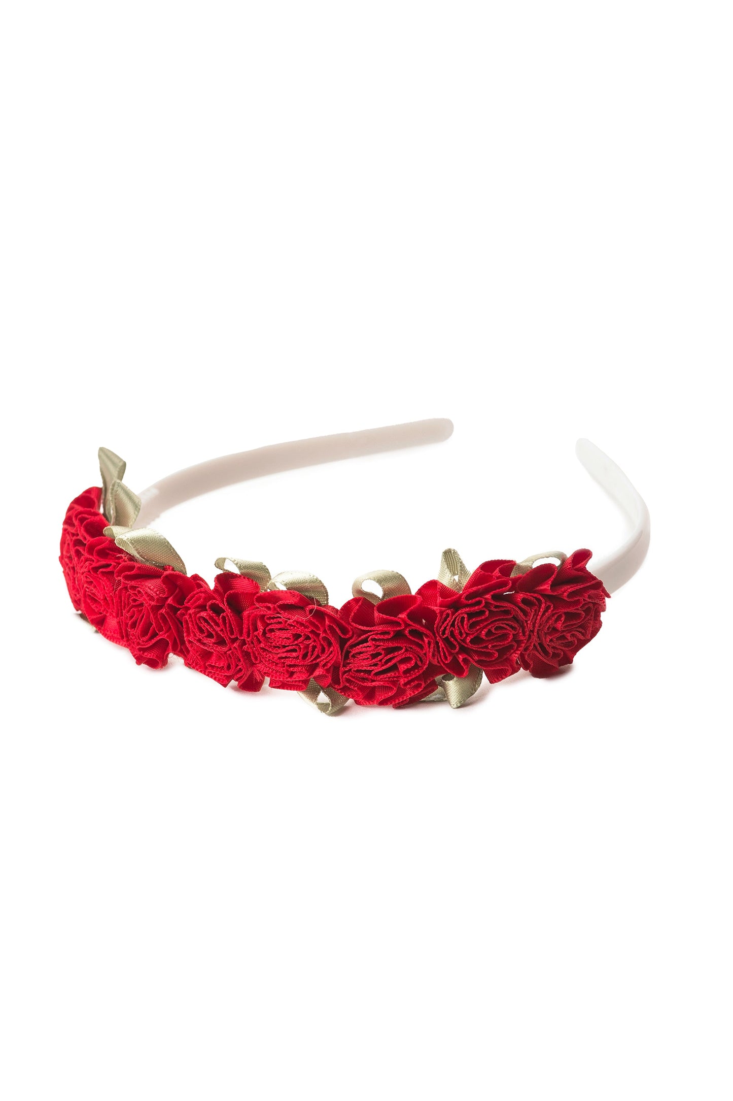 Bandeau à fleurs rouges
