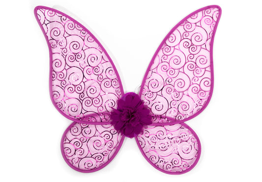 Ailes de fée à fleurs violettes