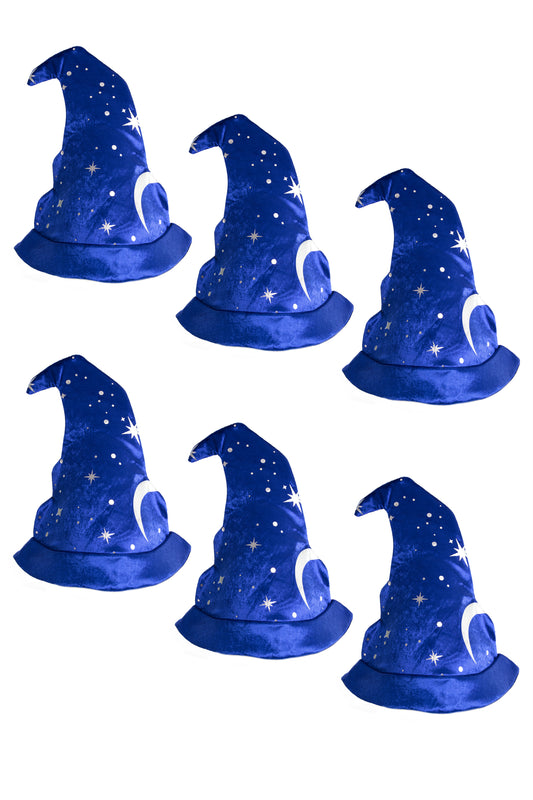 Chapeau de sorcier bleu royal