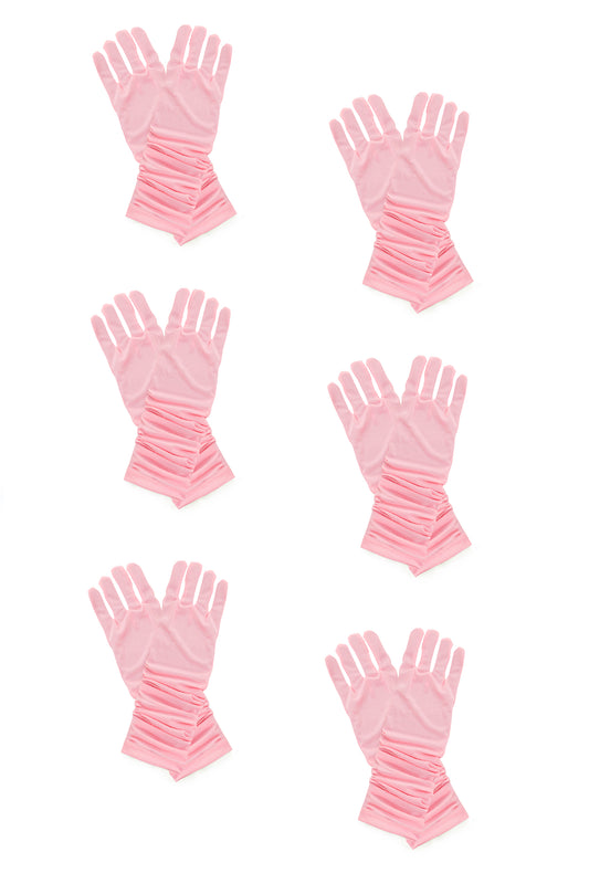 Gants de princesse roses