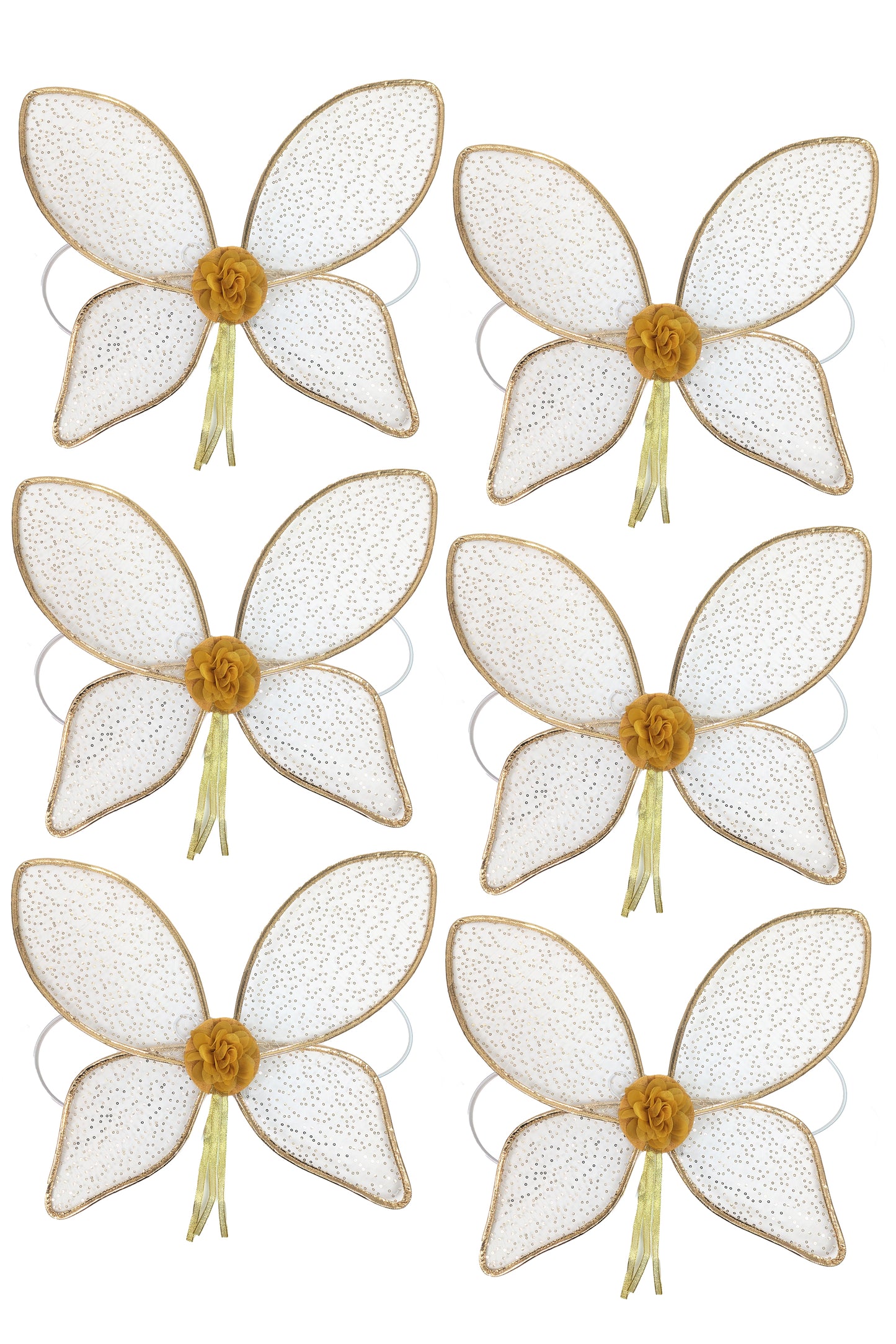 Ailes de fée scintillantes dorées