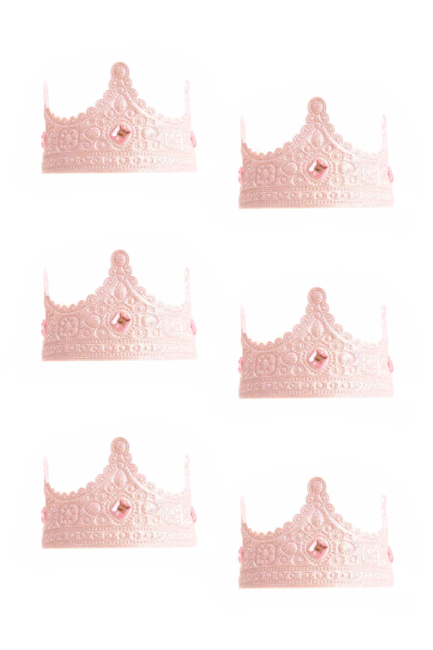 Couronne royale rose complète 