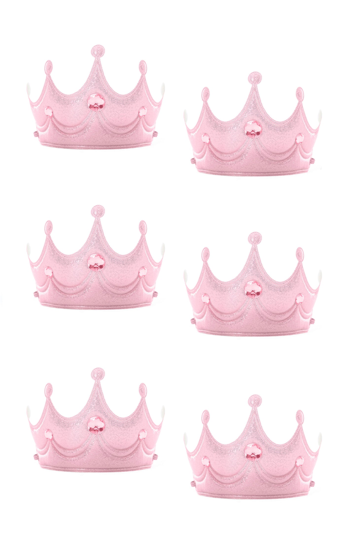 Couronne souple de princesse rose