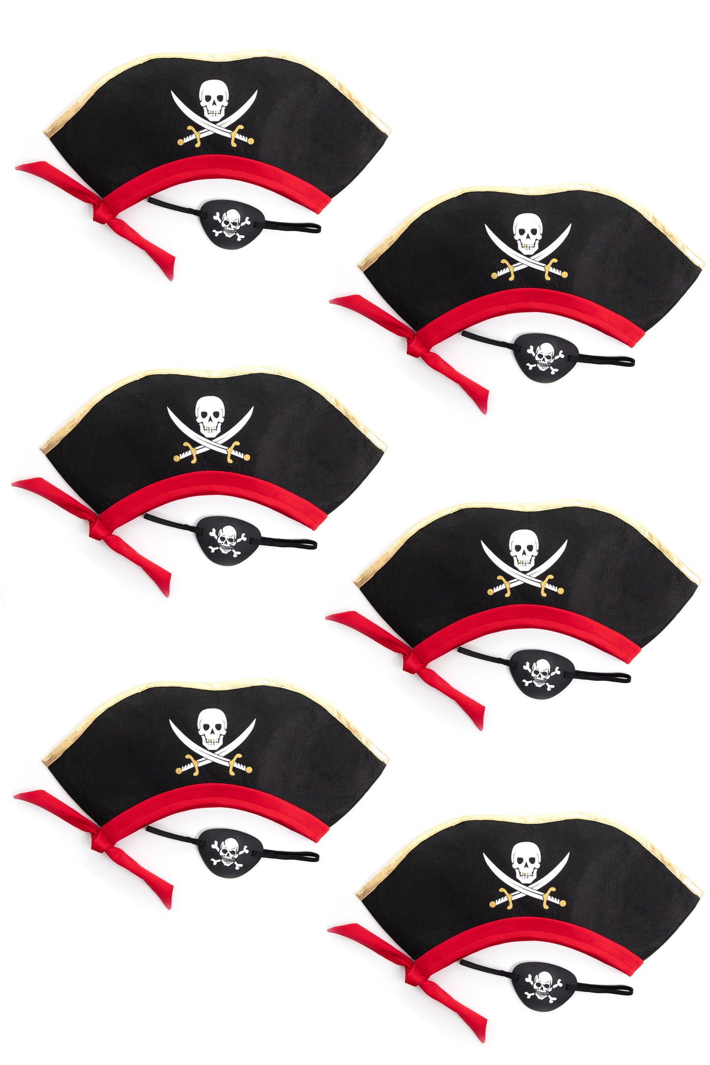 Chapeau de pirate de luxe et cache-œil