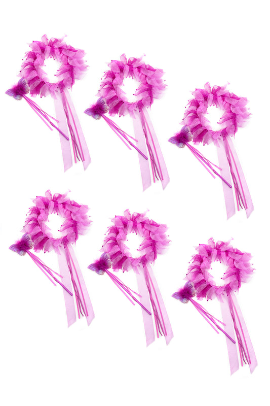 Halo et baguette de fée violette