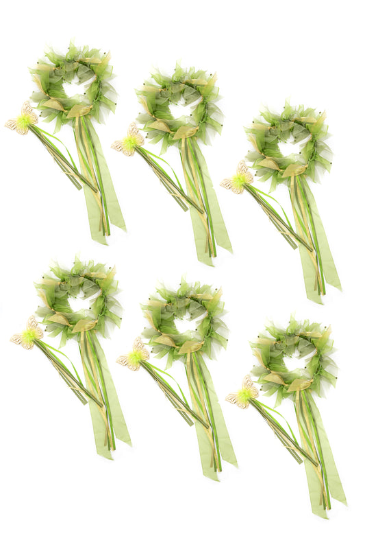 Pixie Tinkerbell Fairy Halo & Wand (Case Pack of 6)