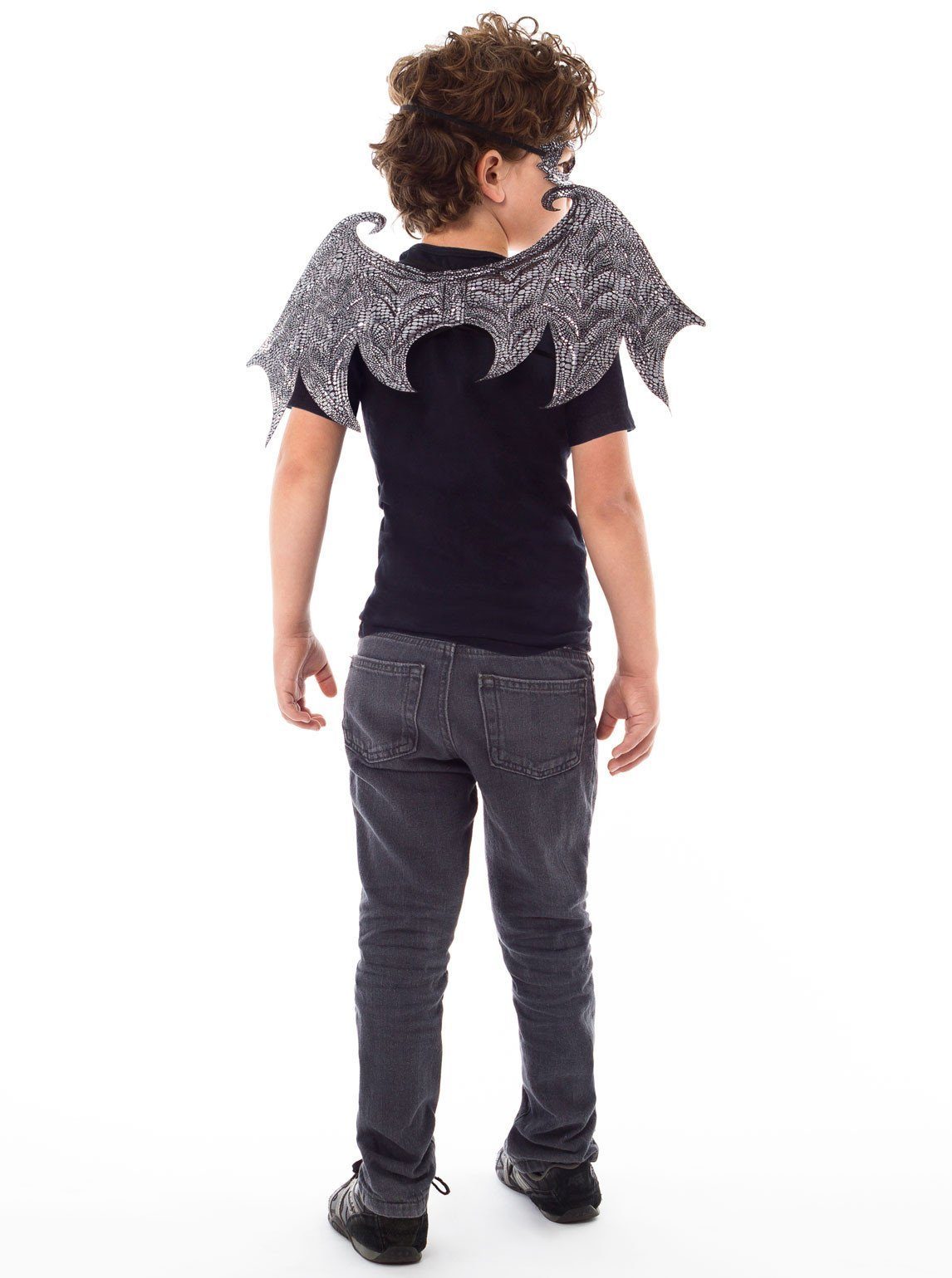 Knight And Adventure Cape Sets - Black Dragon Wing & Mask Set