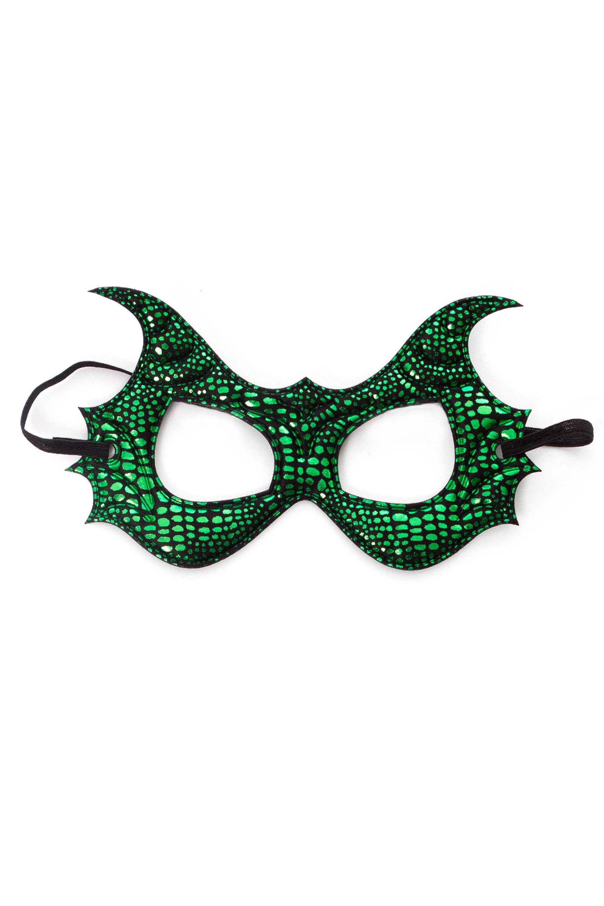 Knight And Adventure Cape Sets - Green Dragon Wing & Mask Set