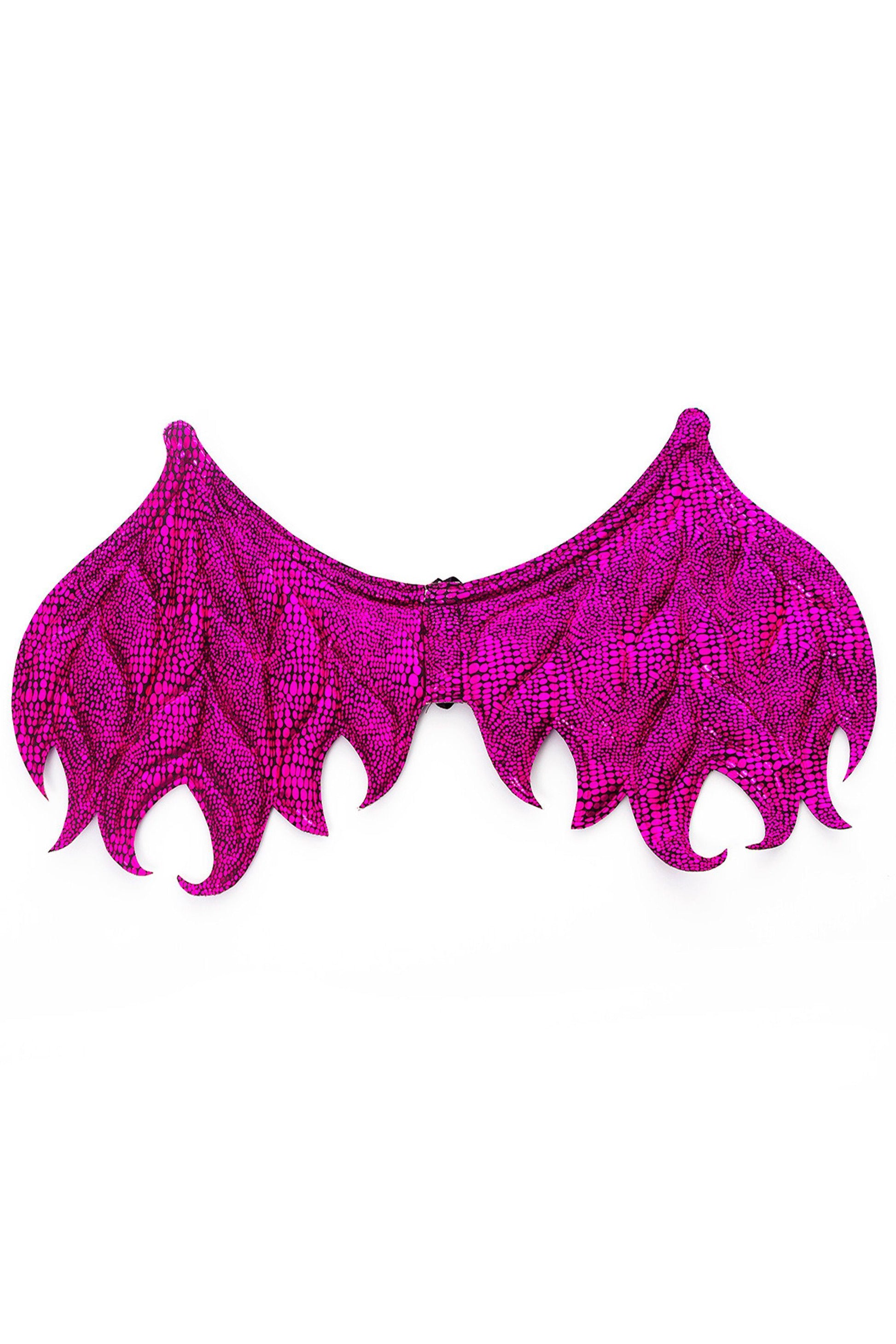 Knight And Adventure Cape Sets - Pink/Purple Dragon Wings & Mask Set